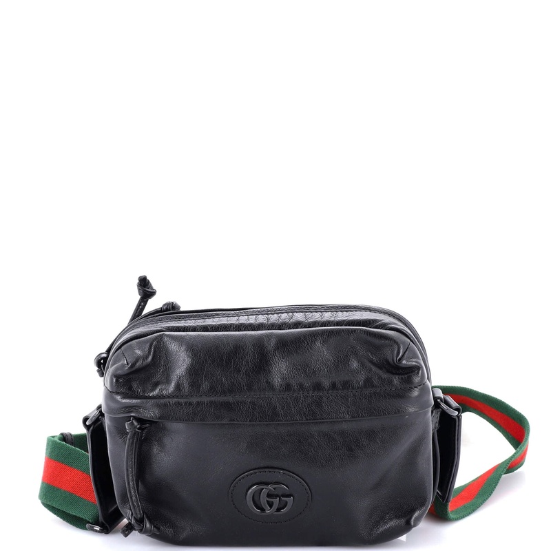 Tonal Double G Shoulder Bag Leather