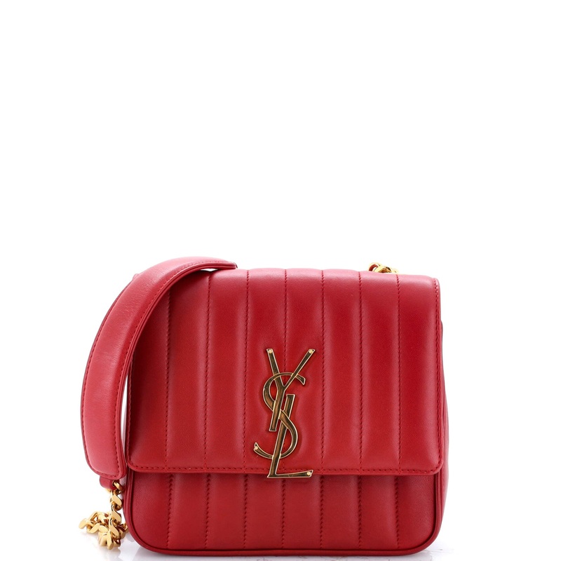 Vicky Crossbody Bag Vertical Quilted Leather Medium