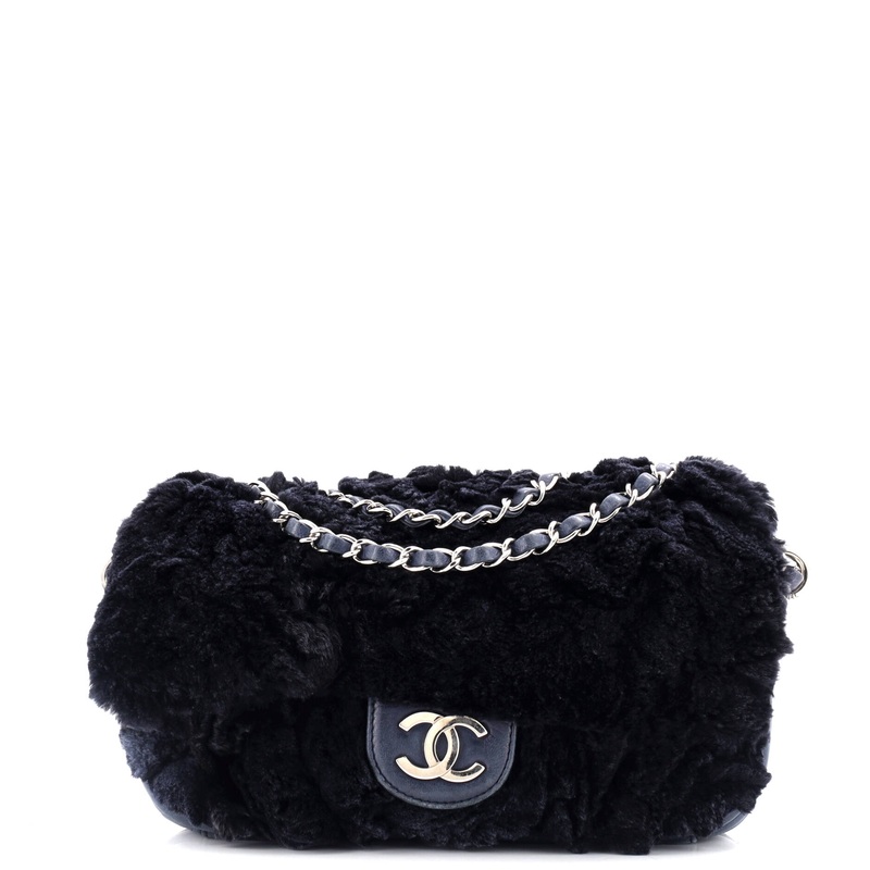 Vintage CC Flap Bag Lapin Fur Medium