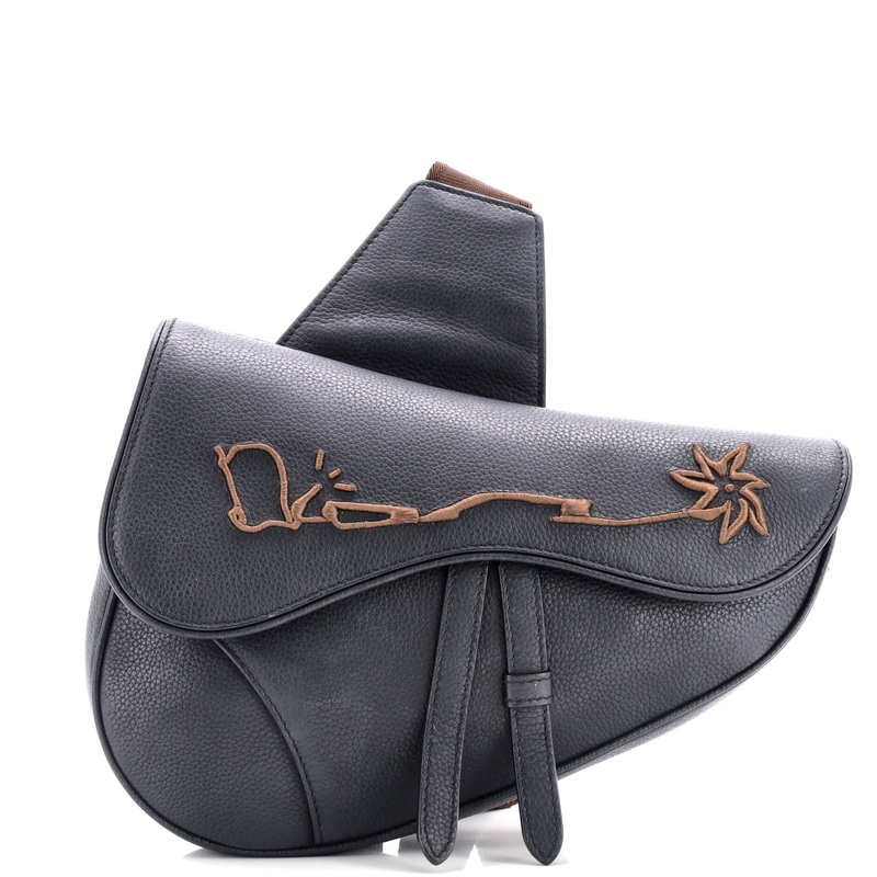 x Cactus Jack Saddle Crossbody Bag Embroidered Leather