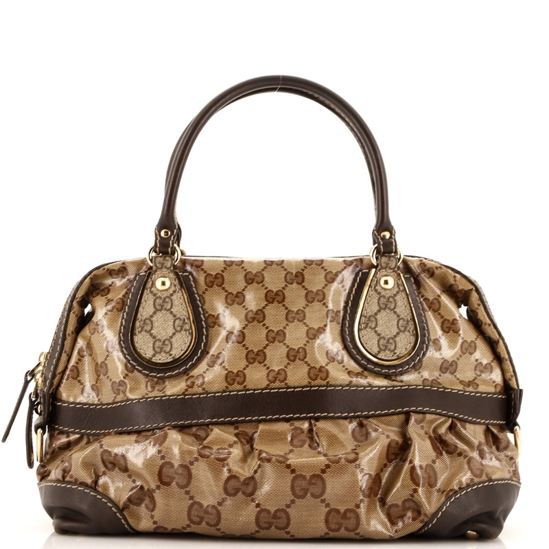 Convertible Boston Bag GG Coated Canvas Medium