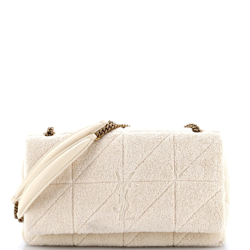 Jamie Baguette Shoulder Bag Quilted Terry Cloth Medium