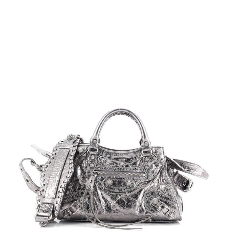 Neo Cagole City Bag Leather with Crystals XS