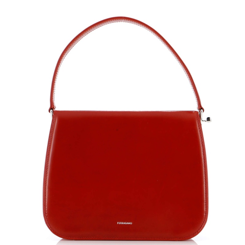 New Frame Top Handle Bag Leather