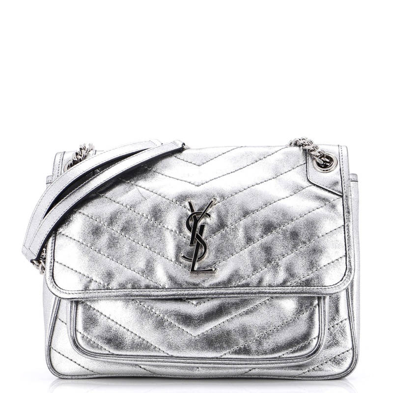 Niki Chain Flap Bag Leather Medium