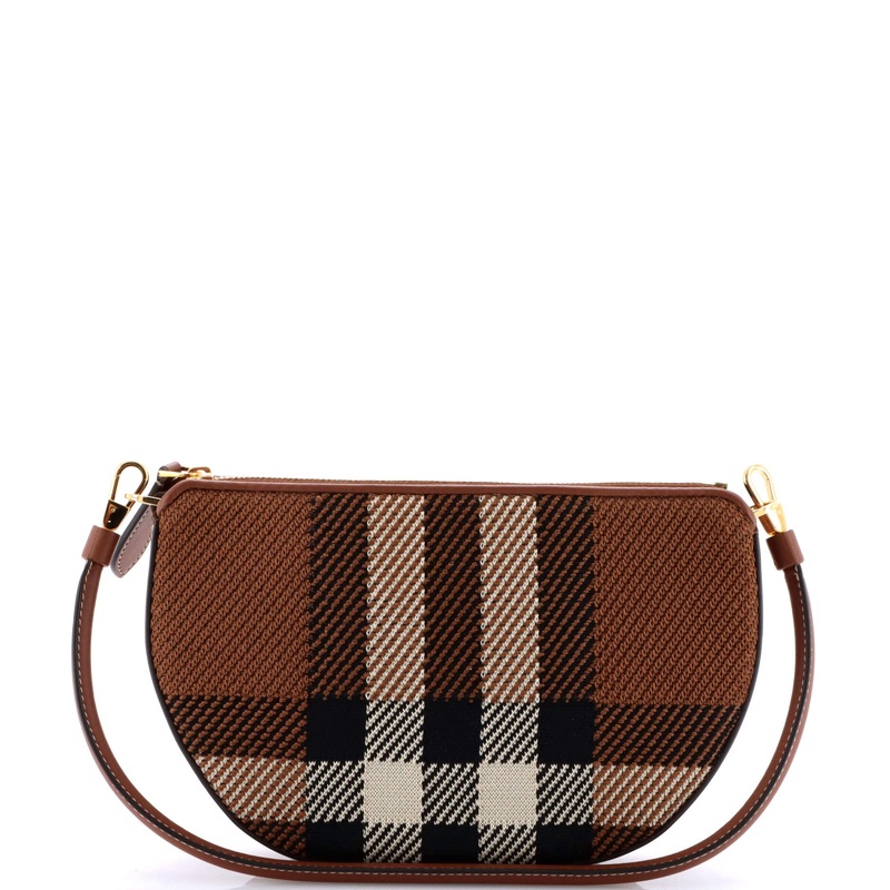 Olympia Pouch Shoulder Bag Knitted Check