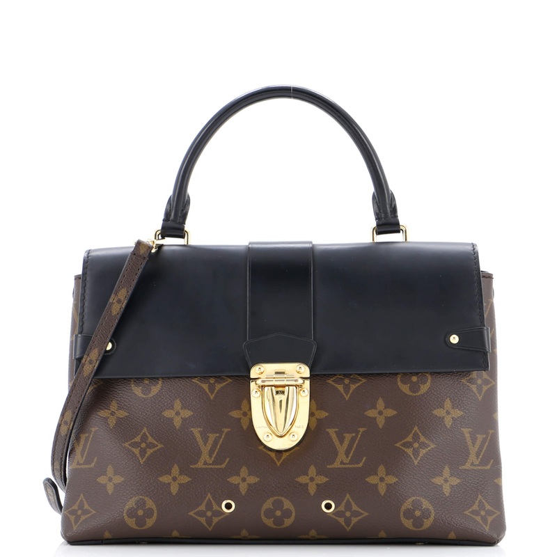 One Handle Flap Bag Monogram Canvas and Leather MM