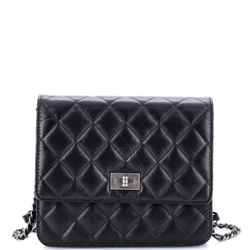 Reissue 2.55 Square Wallet on Chain Quilted Aged Calfskin