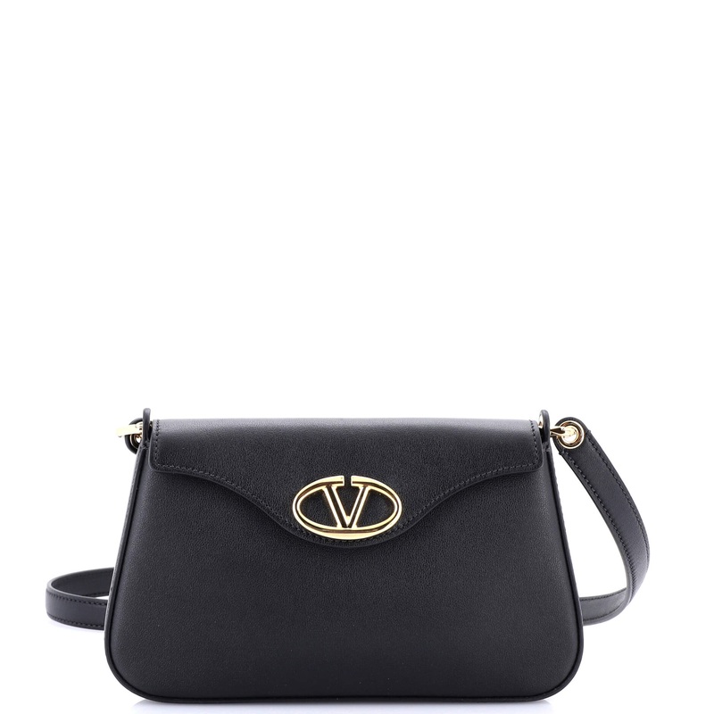 VLogo Bold Flap Shoulder Bag Leather Mini
