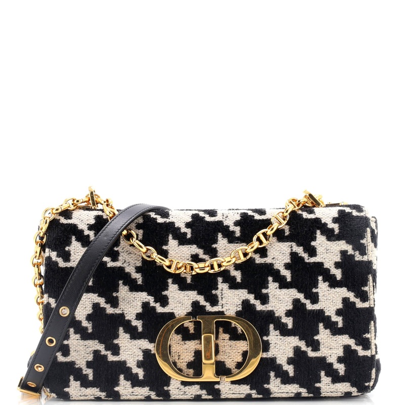 Caro Bag Macro-Houndstooth Fabric Medium