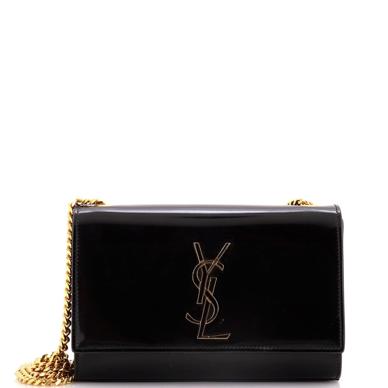 Classic Monogram Crossbody Bag Patent Small