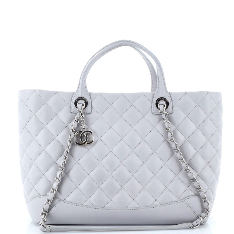 Easy Shopping Tote Quilted Calfskin Large