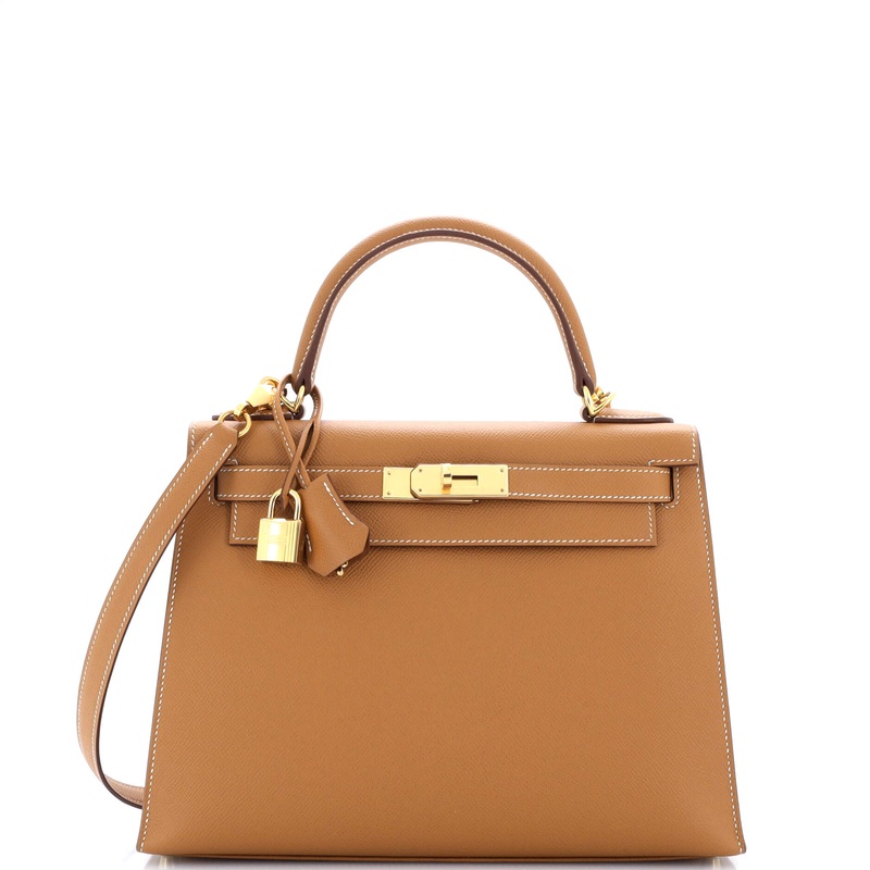 Kelly Handbag Gold Epsom with Gold Hardware 28