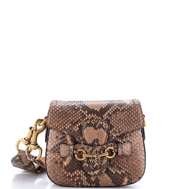Lady Web Shoulder Bag Python Medium