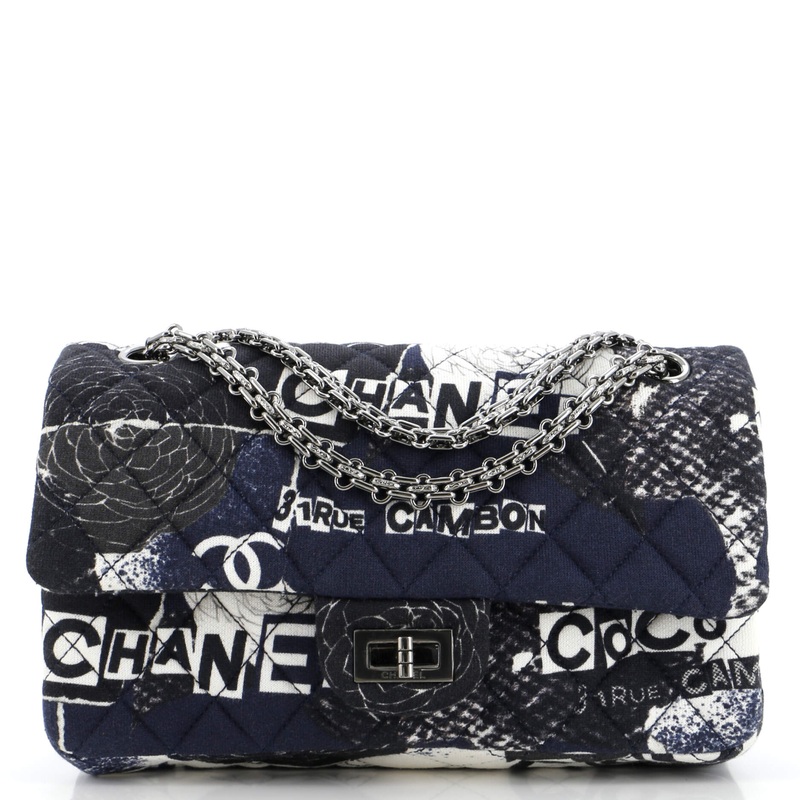 Reissue 2.55 Flap Bag Quilted Printed Jersey 225