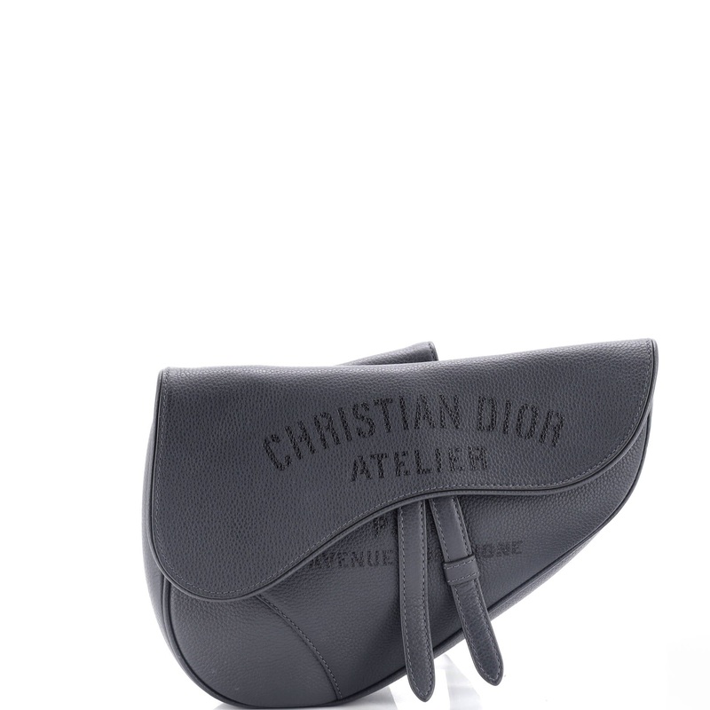 Saddle Crossbody Bag Atelier Signature Printed Leather