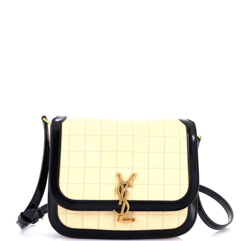 Solferino Bag Quilted Suede Medium