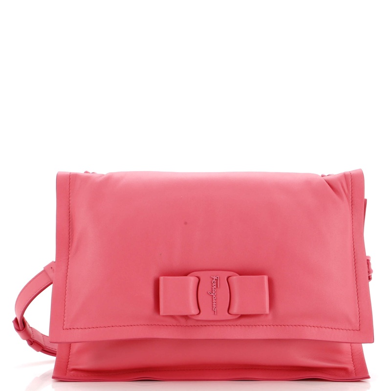 Viva Bow Flap Bag Leather Medium