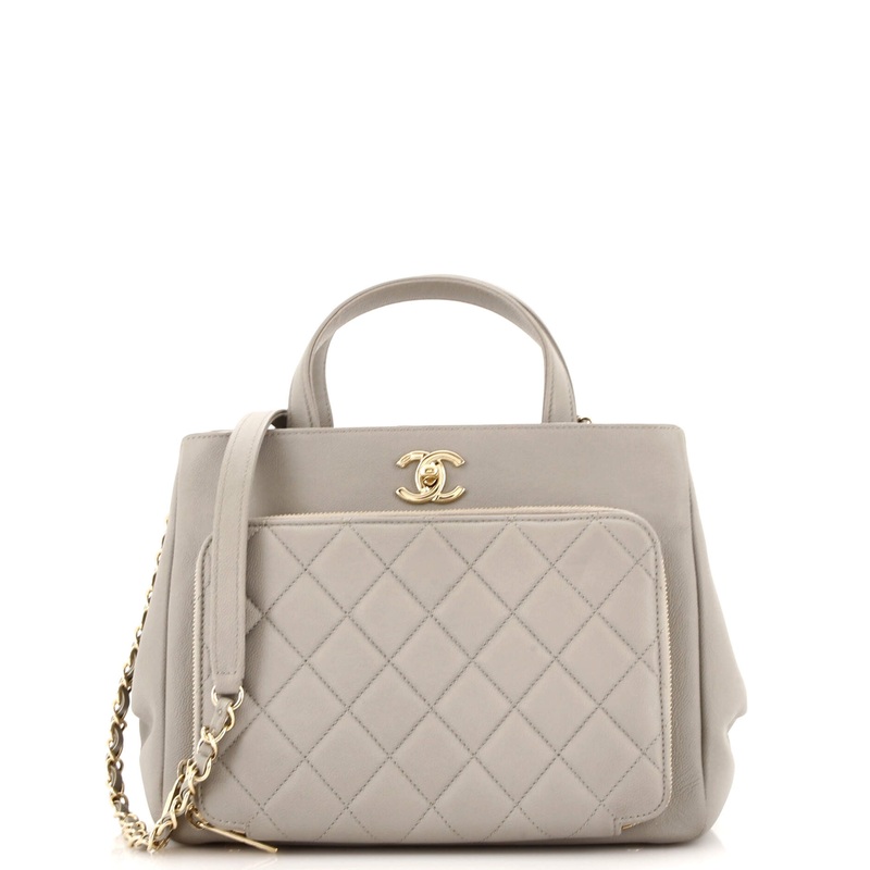 Business Affinity Tote Quilted Caviar Small