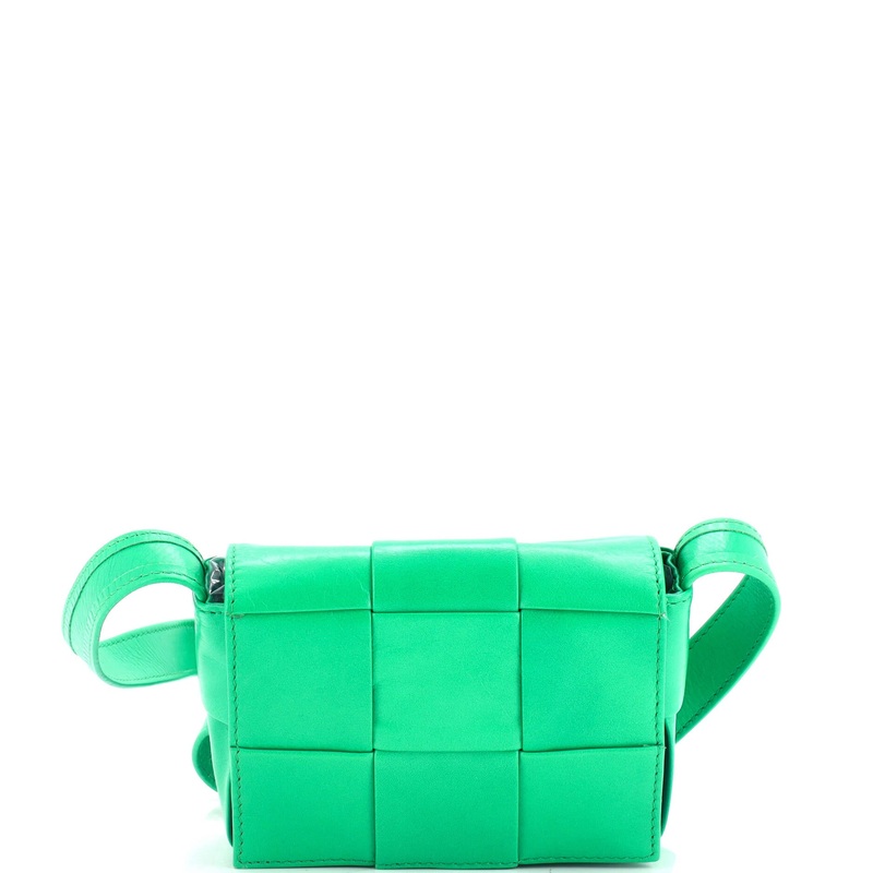 Cassette Crossbody Bag Maxi Intrecciato Leather Mini