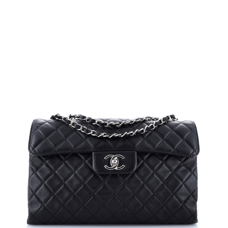 Classic Soft Flap Bag Quilted Lambskin Jumbo