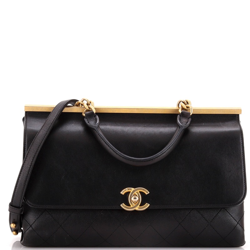Coco Luxe Flap Bag Quilted Calfskin Medium