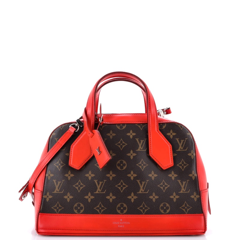 Dora Handbag Monogram Canvas and Calfskin PM