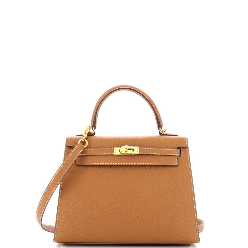 Kelly Handbag Gold Epsom with Gold Hardware 25