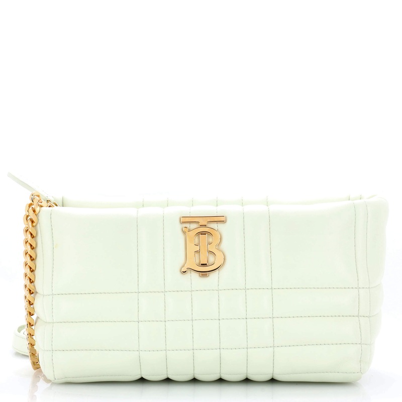 Lola Zip Shoulder Bag Quilted Leather Small
