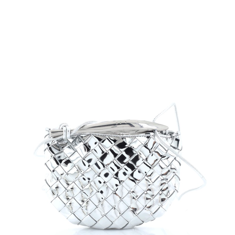 Sardine Top Handle Bag Metallic Leather Mini