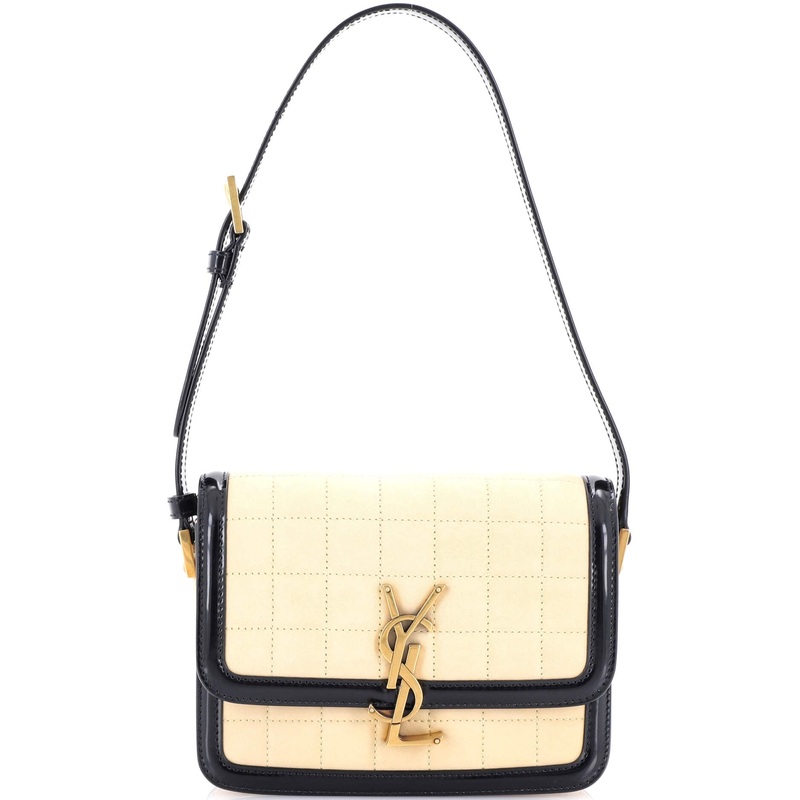 Solferino Bag Quilted Suede Small