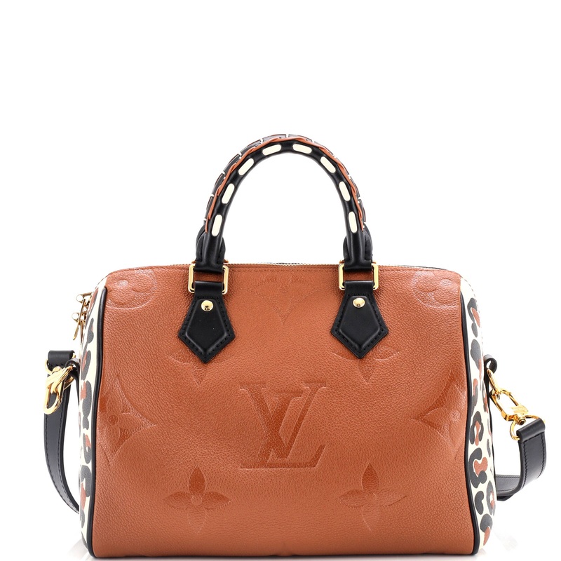 Speedy Bandouliere Bag Wild at Heart Monogram Empreinte Giant 25