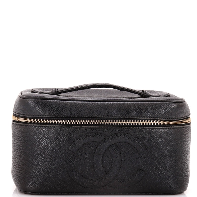 Vintage Timeless Cosmetic Case Caviar Large