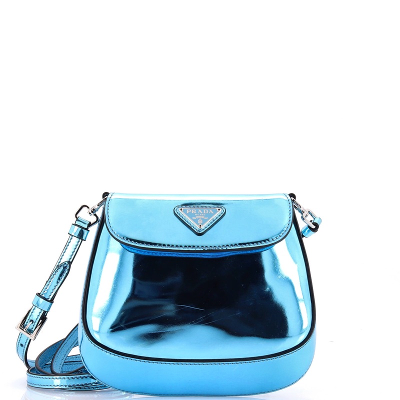 Cleo Flap Shoulder Bag Spazzolato Leather Mini