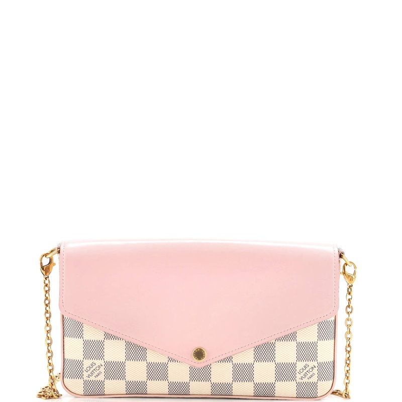 Felicie Pochette Damier and Leather