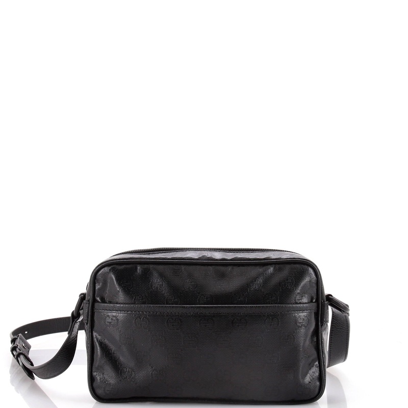 Front Pocket Camera Bag GG Crystal Coated Canvas Mini