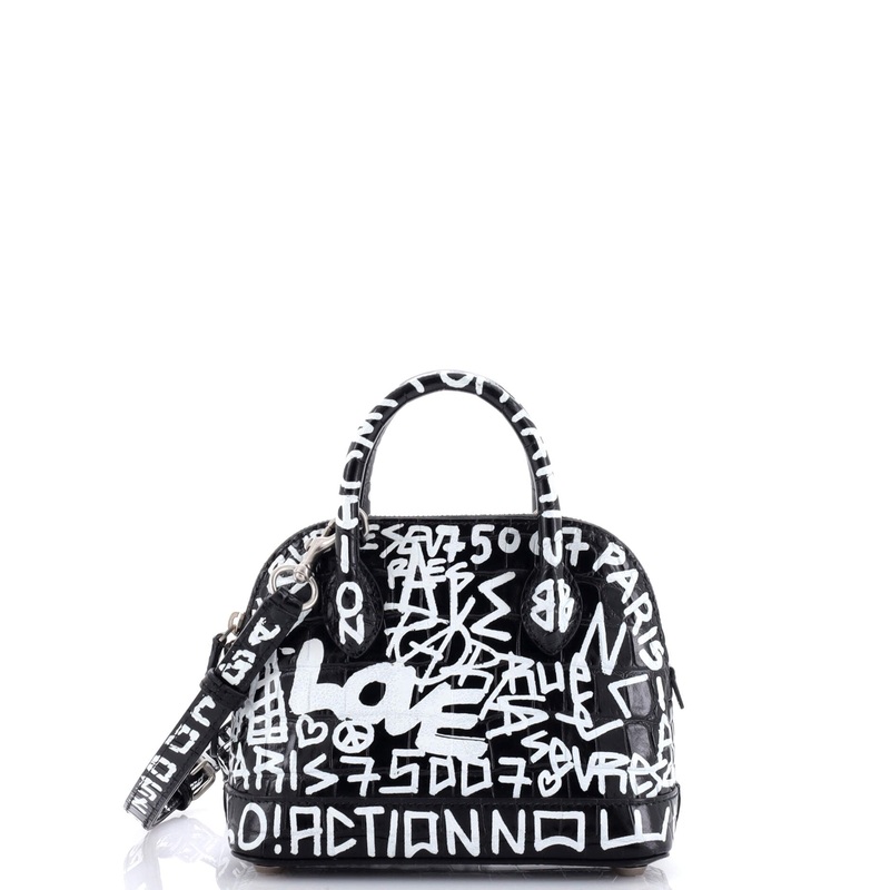 Graffiti Ville Bag Crocodile Embossed Leather XXS