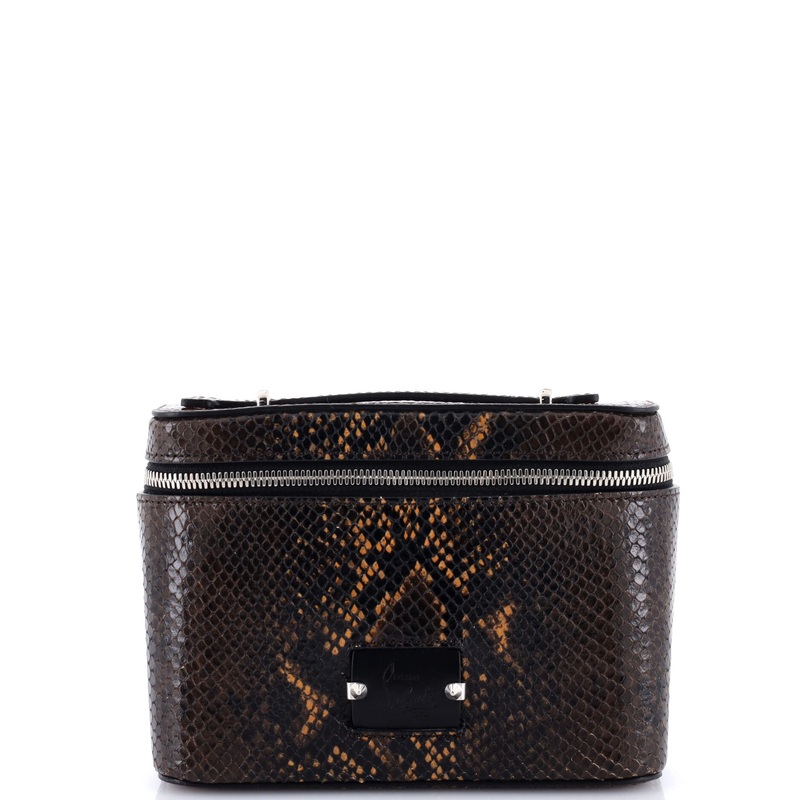 Kypipouch Crossbody Bag Snakeskin Embossed Leather Small