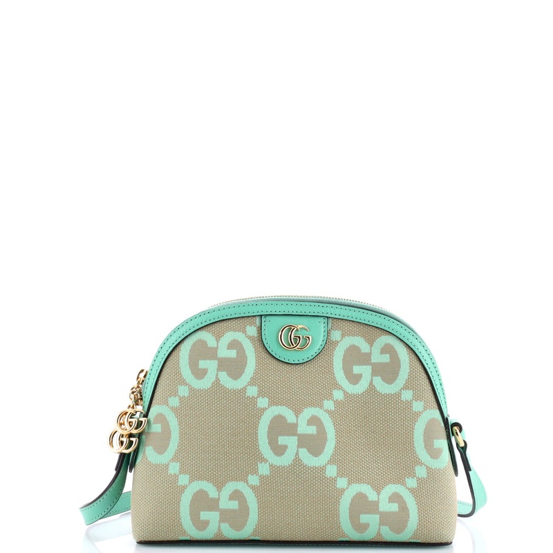 Ophidia Dome Shoulder Bag Jumbo GG Canvas Small