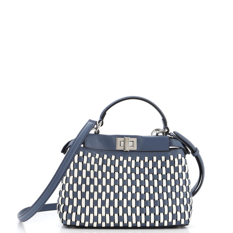 Peekaboo Bag Braided Leather Mini