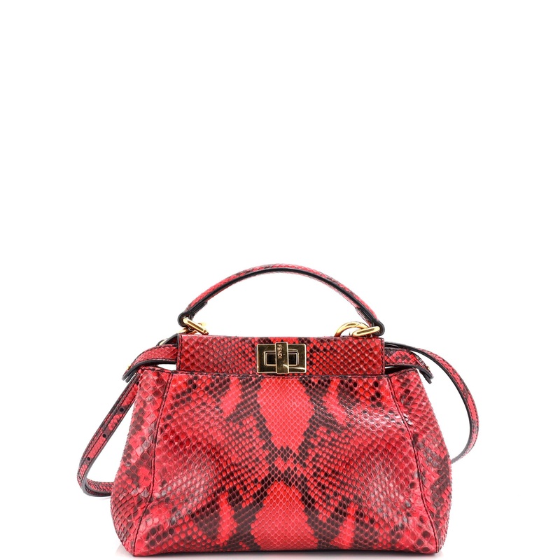 Peekaboo Bag Python Mini