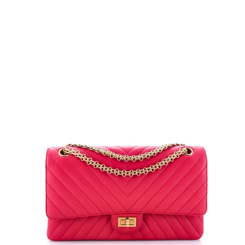 Reissue 2.55 Flap Bag Chevron Aged Calfskin 226