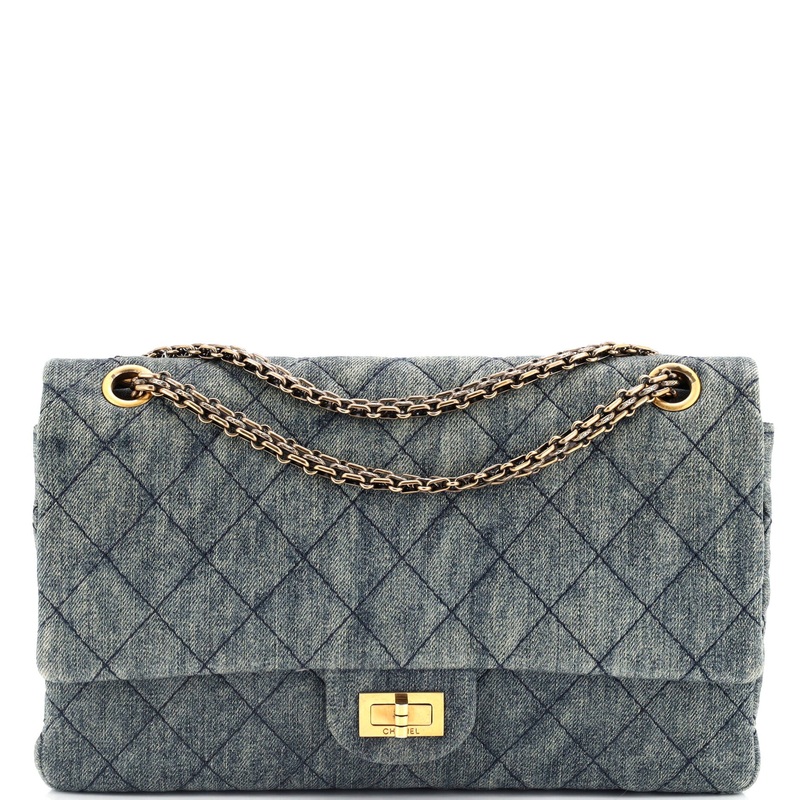 Reissue 2.55 Flap Bag Quilted Denim 227