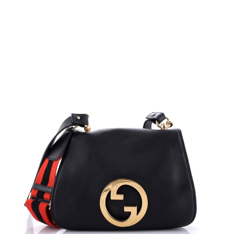 Web Blondie Shoulder Flap Bag Leather Medium