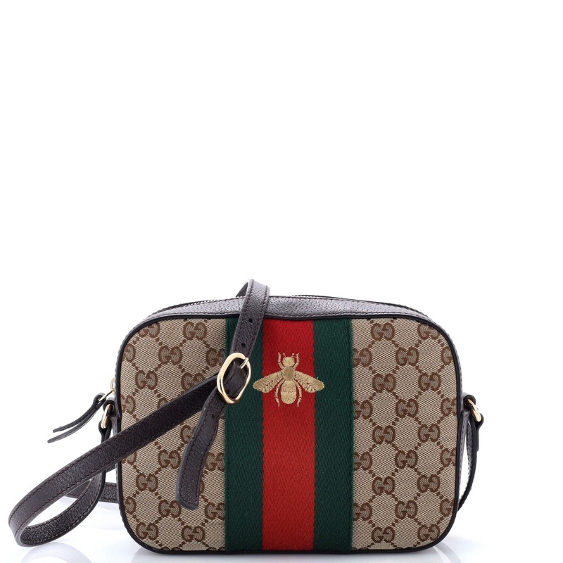 Bee Web Camera Bag GG Canvas