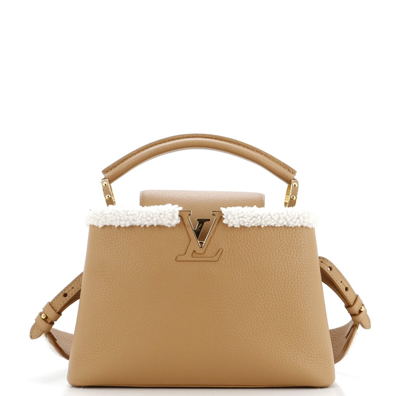 Capucines Bag Leather with Shearling BB