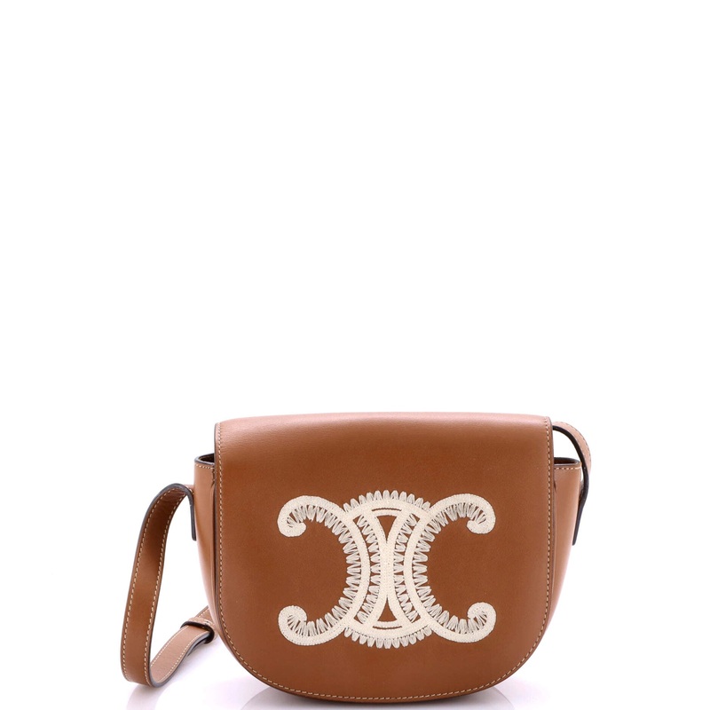 Cuir Triomphe Folco Bag Embroidered Leather