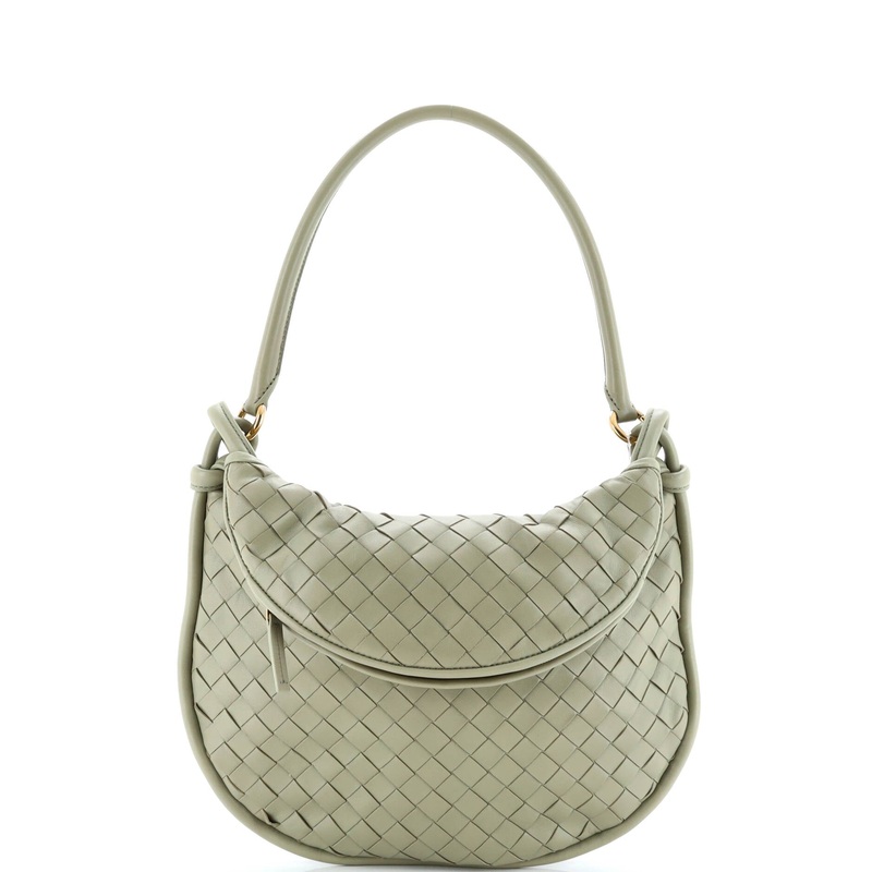 Gemelli Shoulder Bag Intrecciato Leather Medium