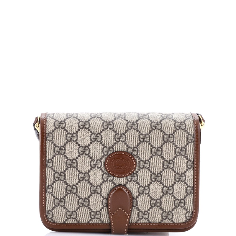 Interlocking G Patch Messenger Bag GG Coated Canvas Mini