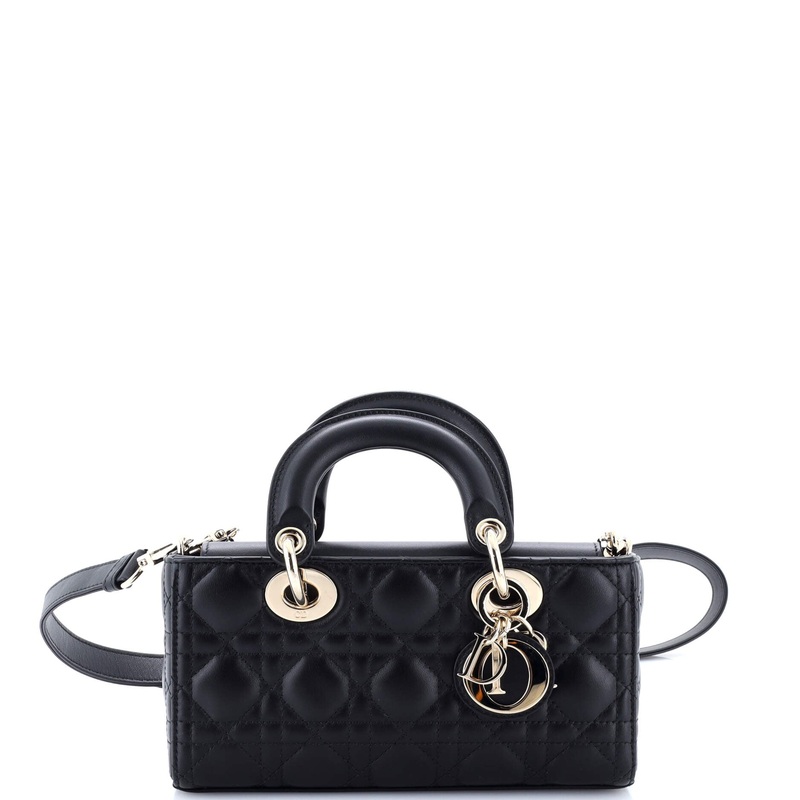 Lady D-Joy Bag Cannage Quilt Lambskin Small
